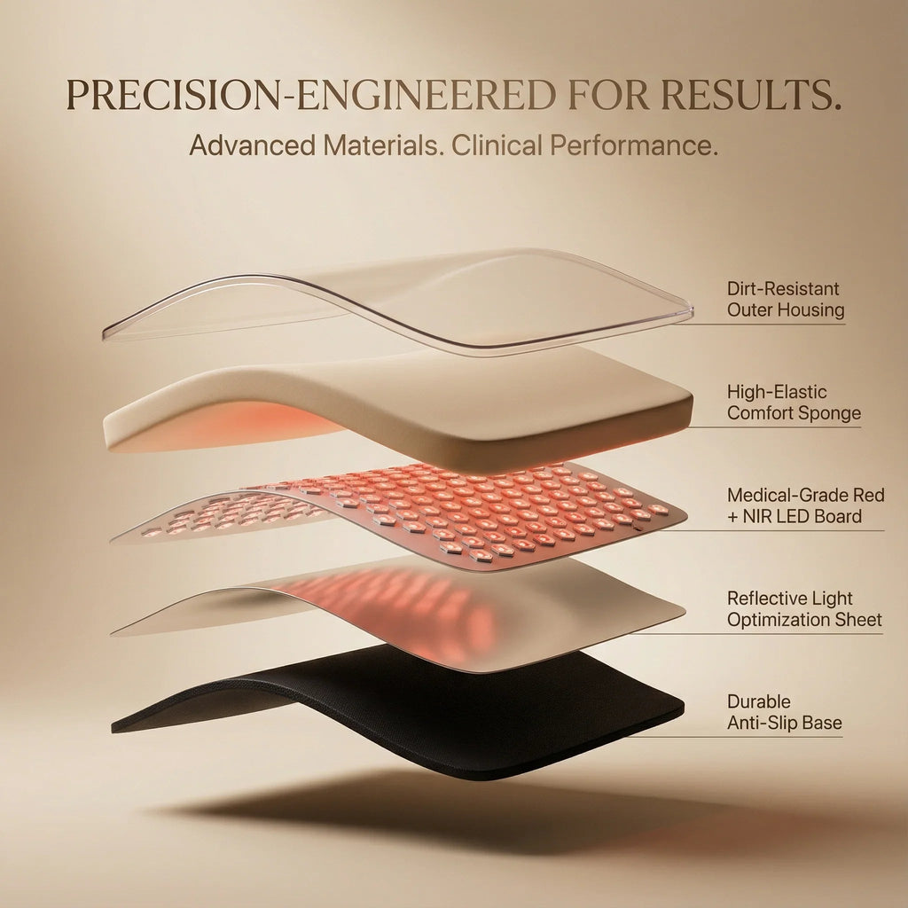 Nicebeam red light therapy bag size view