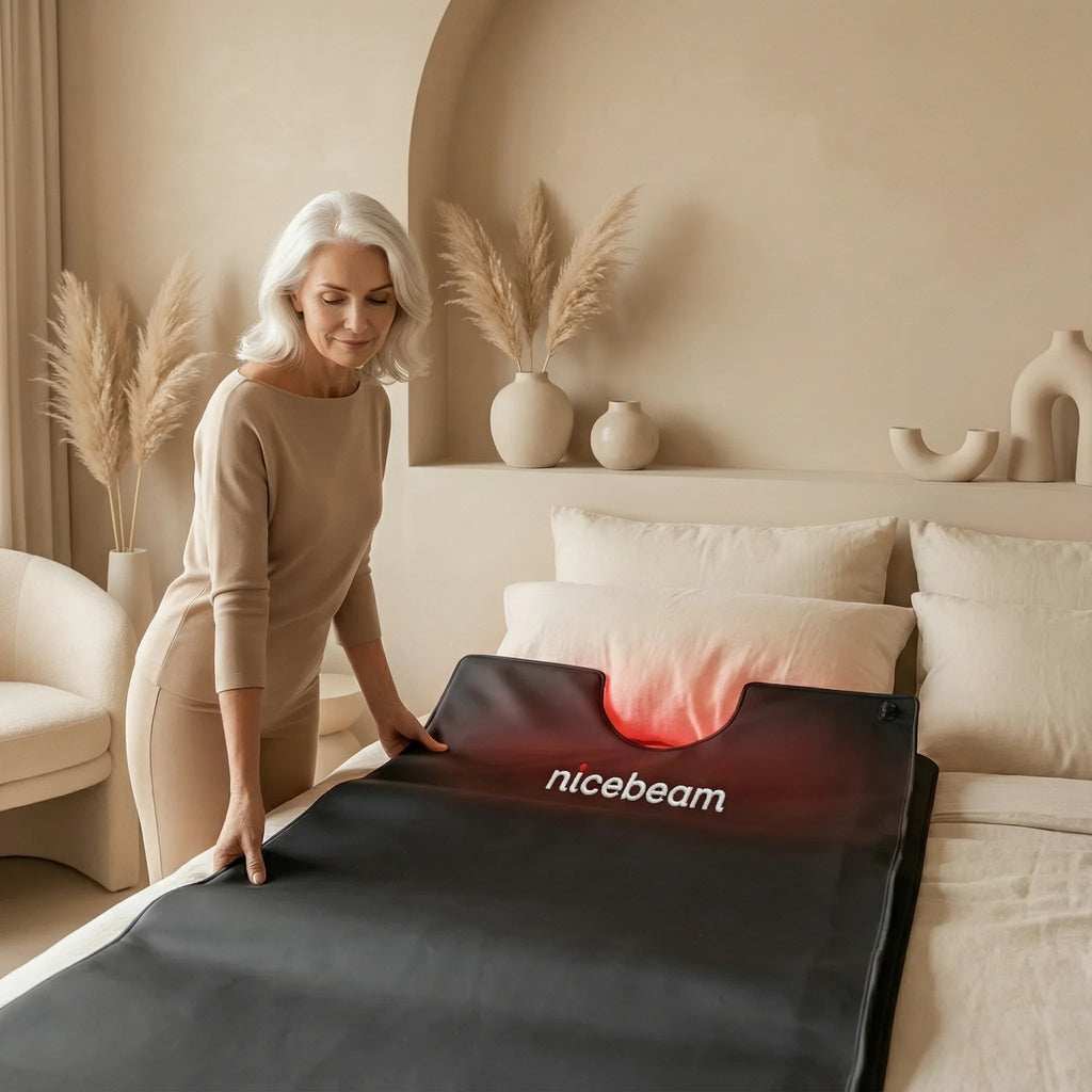 Nicebeam full body red light therapy bag setup