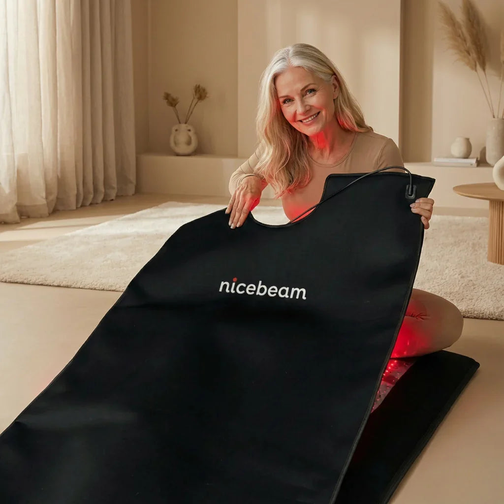 Nicebeam red light therapy bag front view