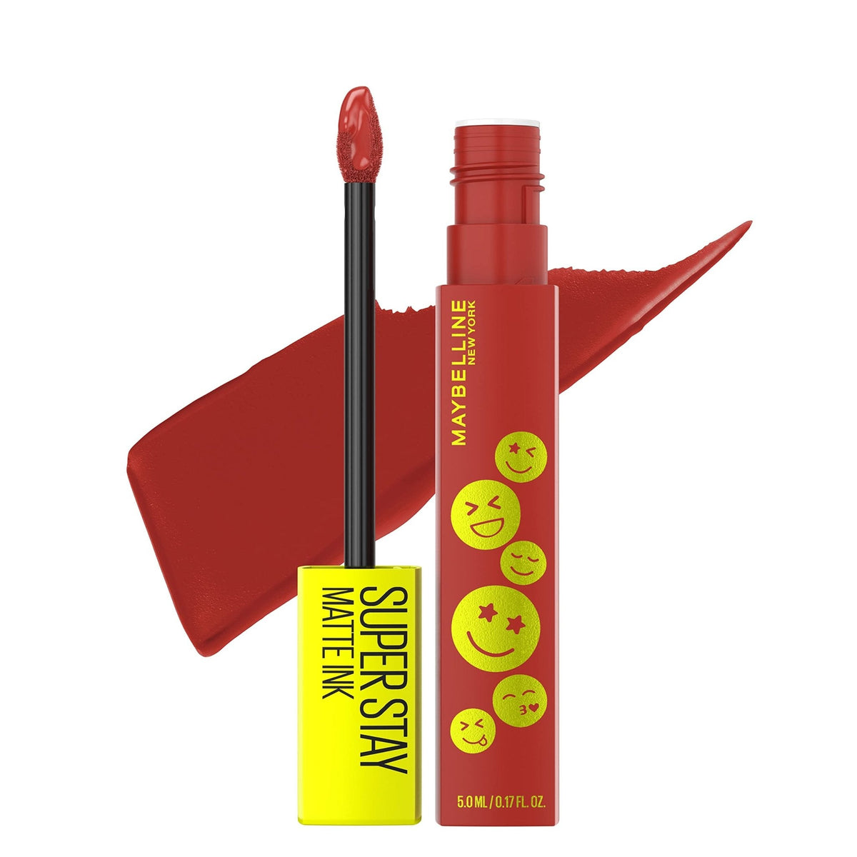 Maybelline Super Stay Matte Ink Liquid Lipstick Makeup, Long Lasting High Impact Color, Up to 16H Wear, Pioneer, Blue Red, 1 Count, Packaging May Vary