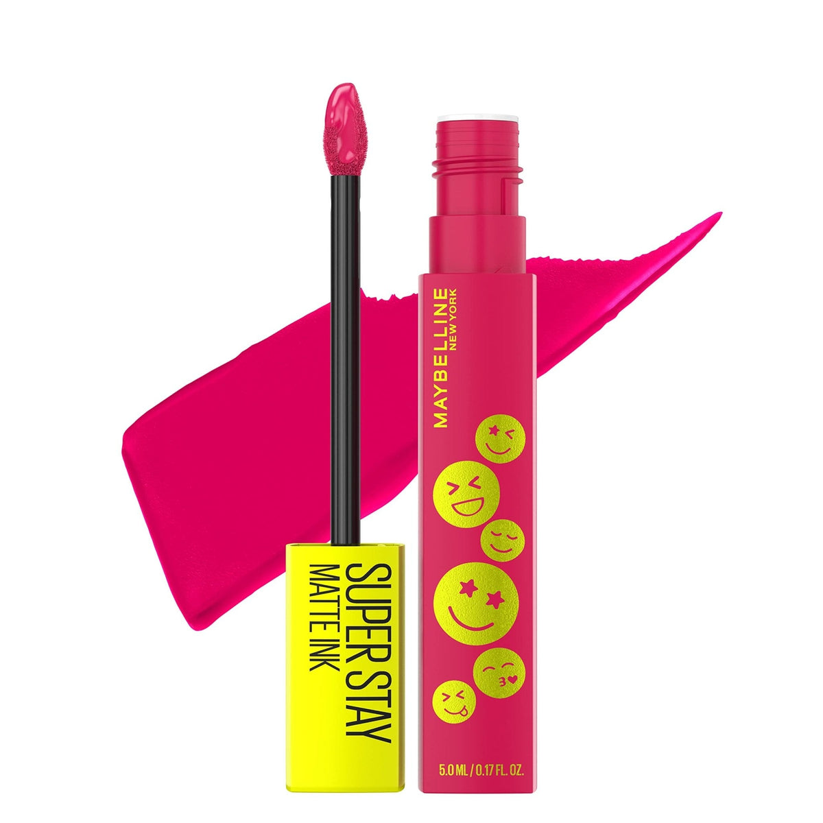 Maybelline Super Stay Matte Ink Liquid Lipstick Makeup, Long Lasting High Impact Color, Up to 16H Wear, Pioneer, Blue Red, 1 Count, Packaging May Vary