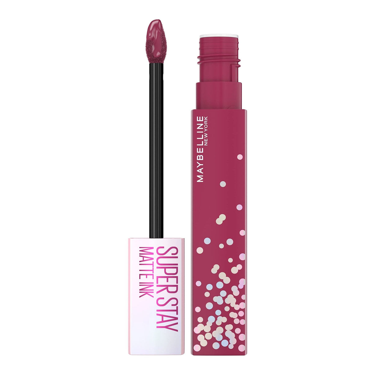 Maybelline Super Stay Matte Ink Liquid Lipstick Makeup, Long Lasting High Impact Color, Up to 16H Wear, Pioneer, Blue Red, 1 Count, Packaging May Vary