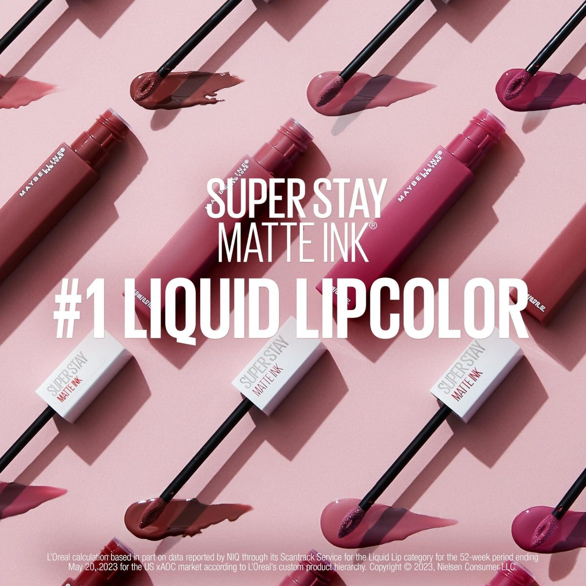 Maybelline Super Stay Matte Ink Liquid Lipstick Makeup, Long Lasting High Impact Color, Up to 16H Wear, Pioneer, Blue Red, 1 Count, Packaging May Vary
